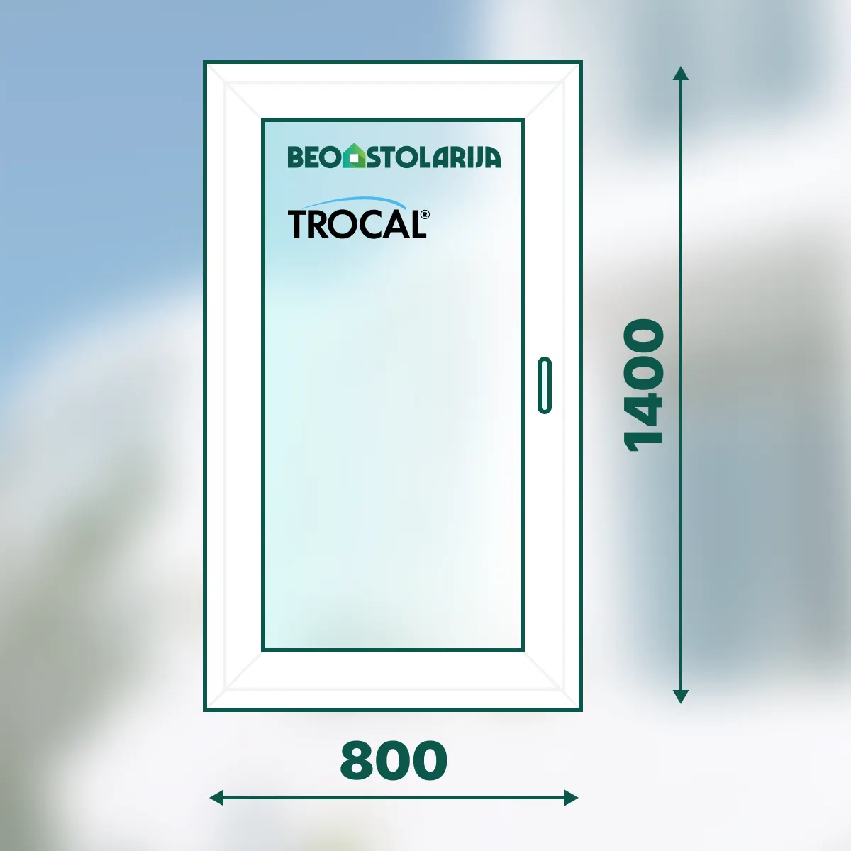PVC prozor jednokrilni